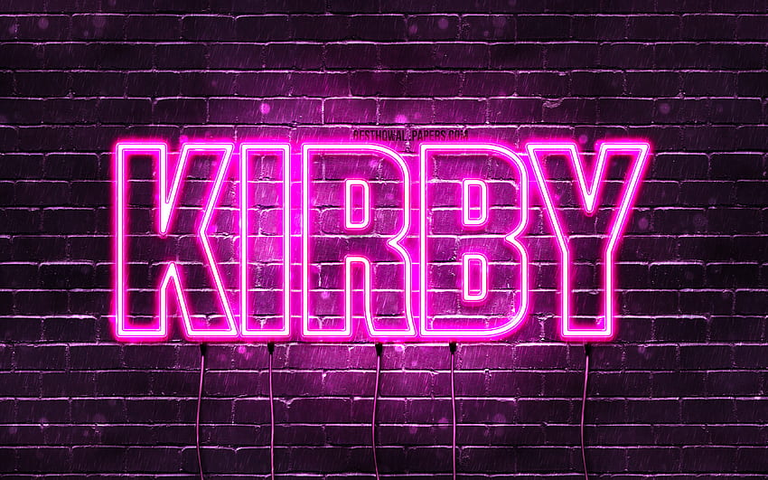 Happy Birtay Kirby, , pink neon lights, Kirby name, creative, Kirby Happy  Birtay, Kirby Birtay, popular japanese female names, with Kirby name, Kirby  HD wallpaper | Pxfuel
