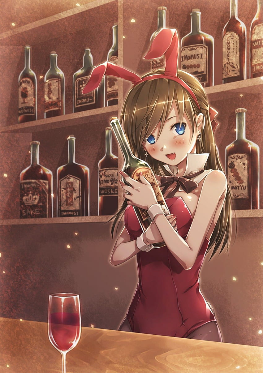 Anime Girl Alchool, Girl Drinking HD phone wallpaper | Pxfuel