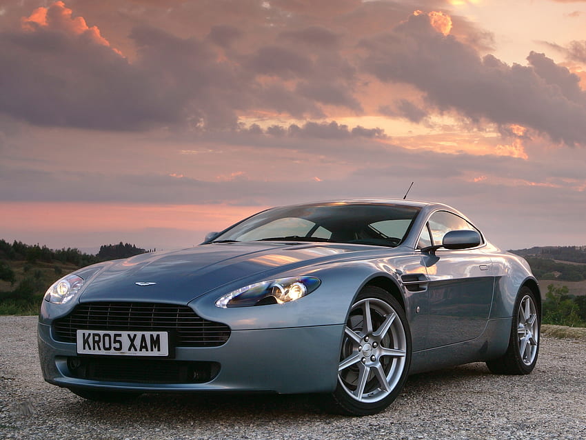 Sky, Aston Martin, Cars, Front View, Style, 2005, V8, Vantage HD wallpaper