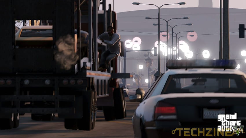 GTA V screenshot - police chase - Grand Theft Auto V HD wallpaper
