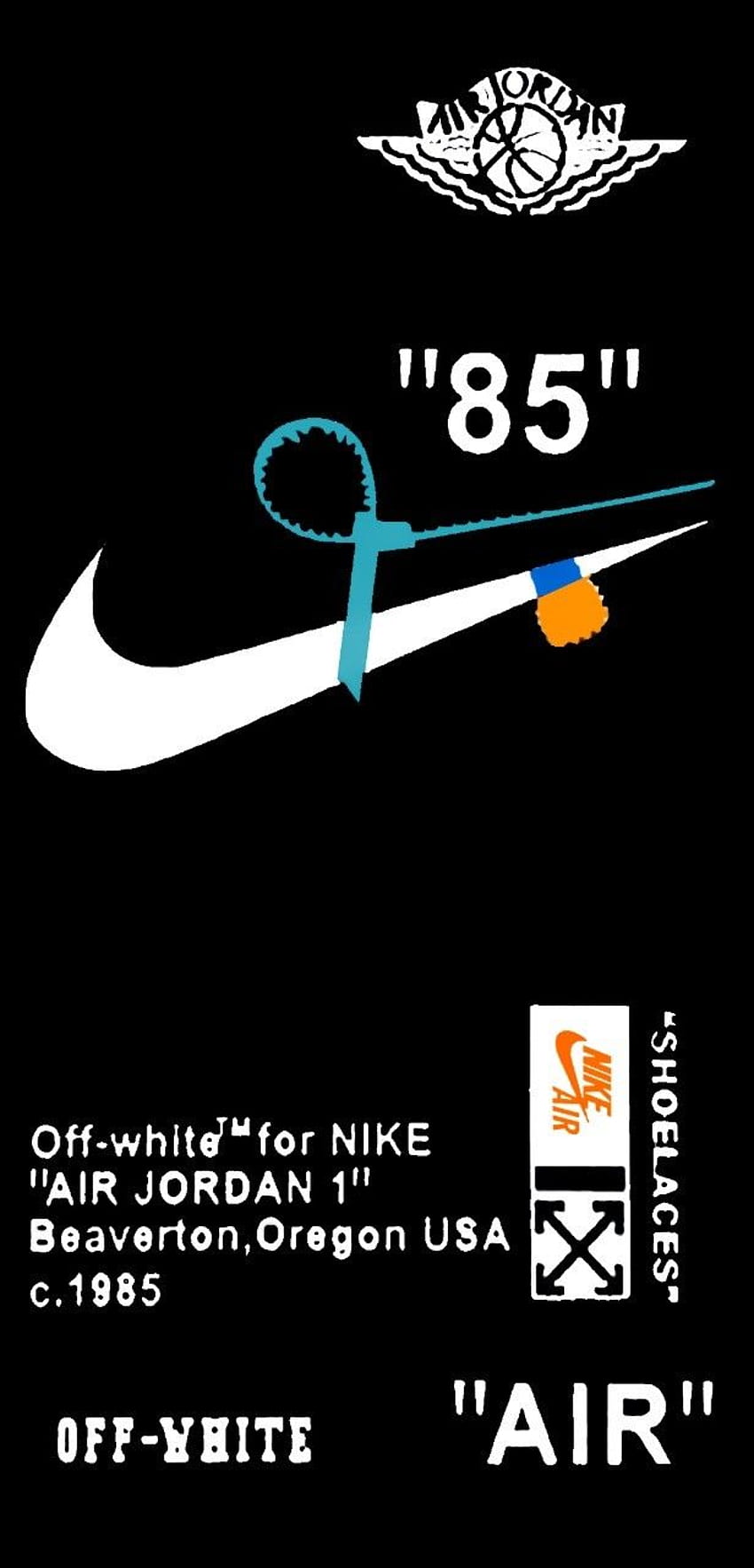 Unais on contan. iPhone off white, iPhone hipster, Nike, Nike X Off White HD phone wallpaper