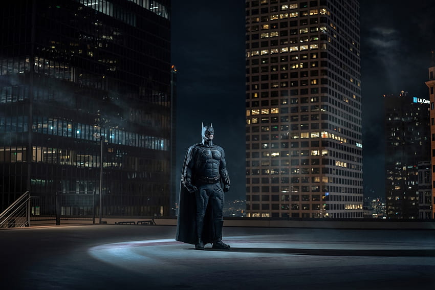 Batman, pusat kota, gotham, membangun atap Wallpaper HD