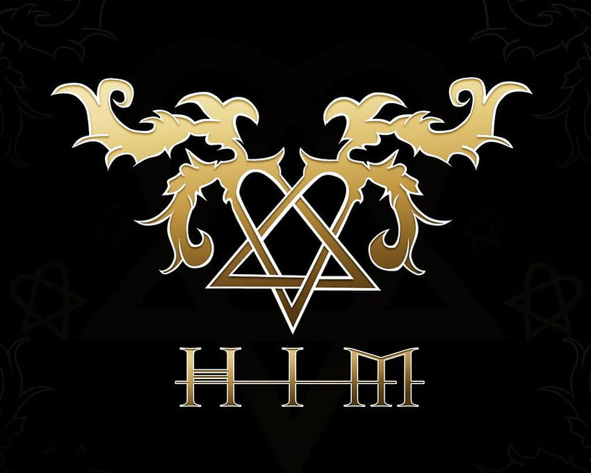 HIM, heartagram, logo, synbol, tattoo, band HD wallpaper