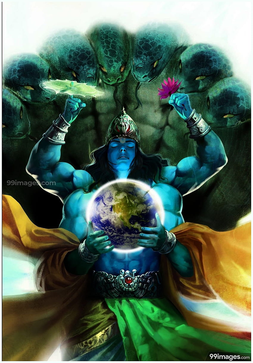Lord Vishnu () - fondo de pantalla del teléfono