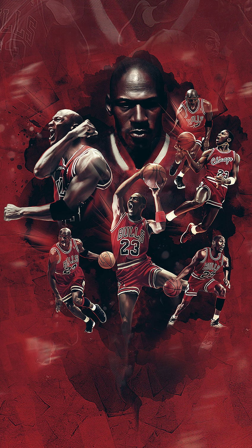 Michael Jordan Chicago Bulls HD-Handy-Hintergrundbild