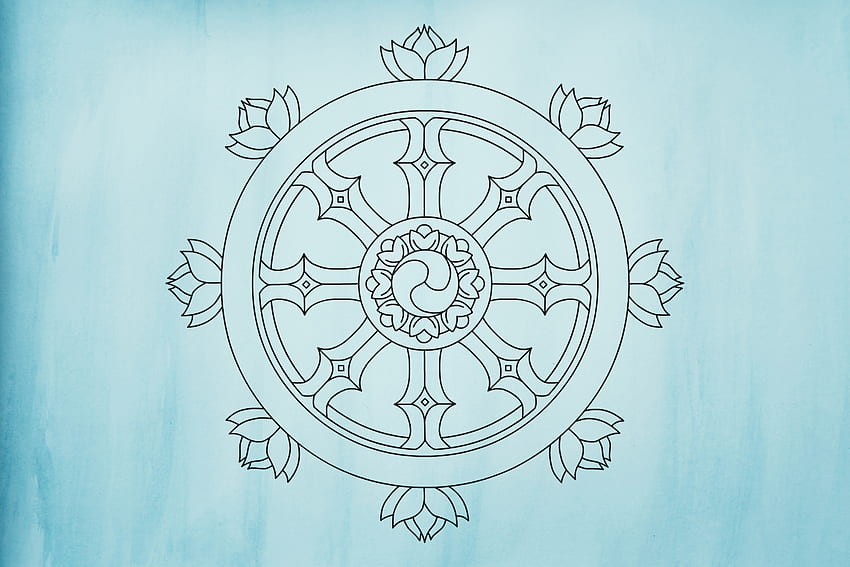Inspiring Incredible Buddhist Symbols, Dharma Wheel HD wallpaper