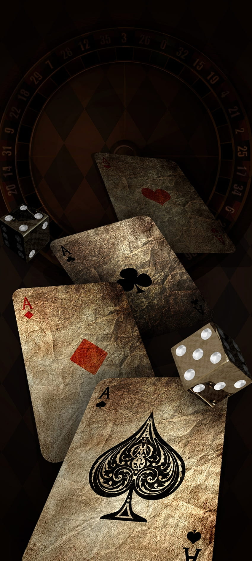 Karta atutowa retro, podłoga, karty, własność materialna, poker, gry, kasyno Tapeta na telefon HD