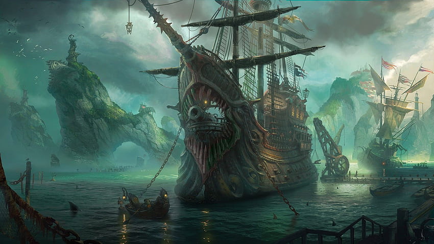 Cooler Pirat, Pirates of the Caribbean Ship HD-Hintergrundbild
