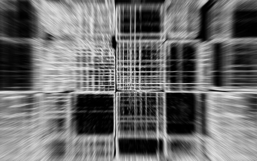 Illusion, Black and White Illusion HD wallpaper