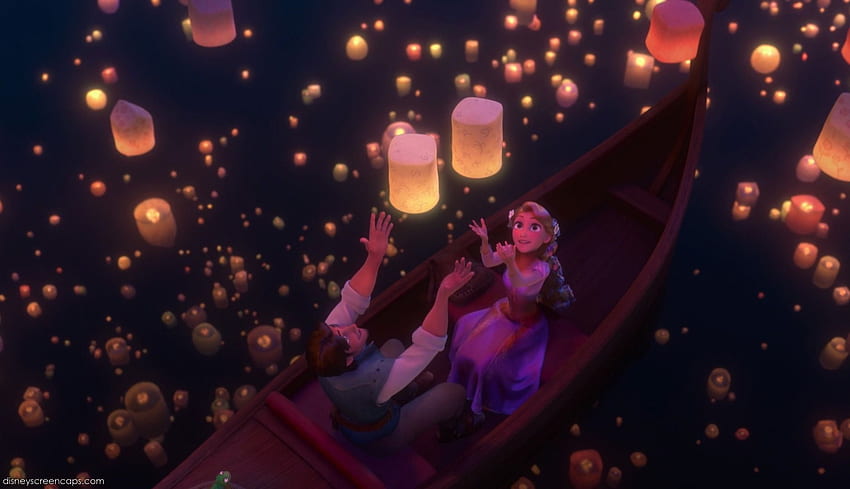 Tangled Floating Lanterns, Tangled Movie HD wallpaper