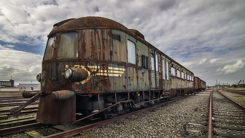 Abandoned Train, old, Train, Abandoned, Rust HD wallpaper