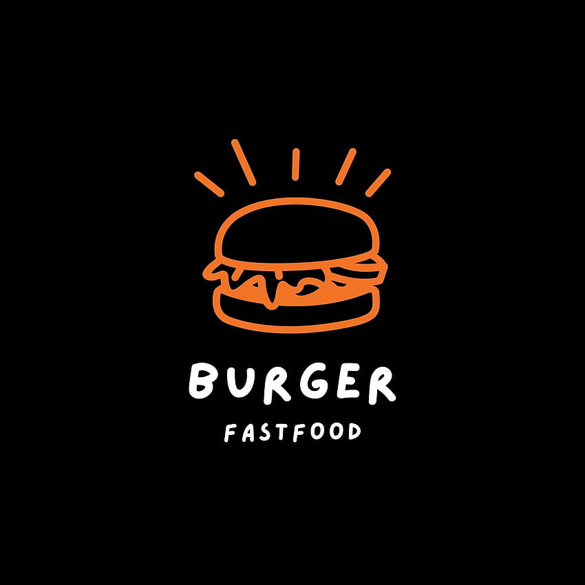 templat logo restoran yang dapat dicetak dan dapat disesuaikan, Logo Makanan wallpaper ponsel HD