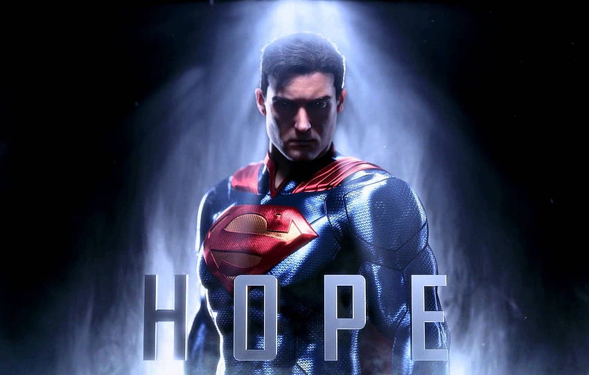 look, hope, the inscription, costume, symbol, Superman HD wallpaper