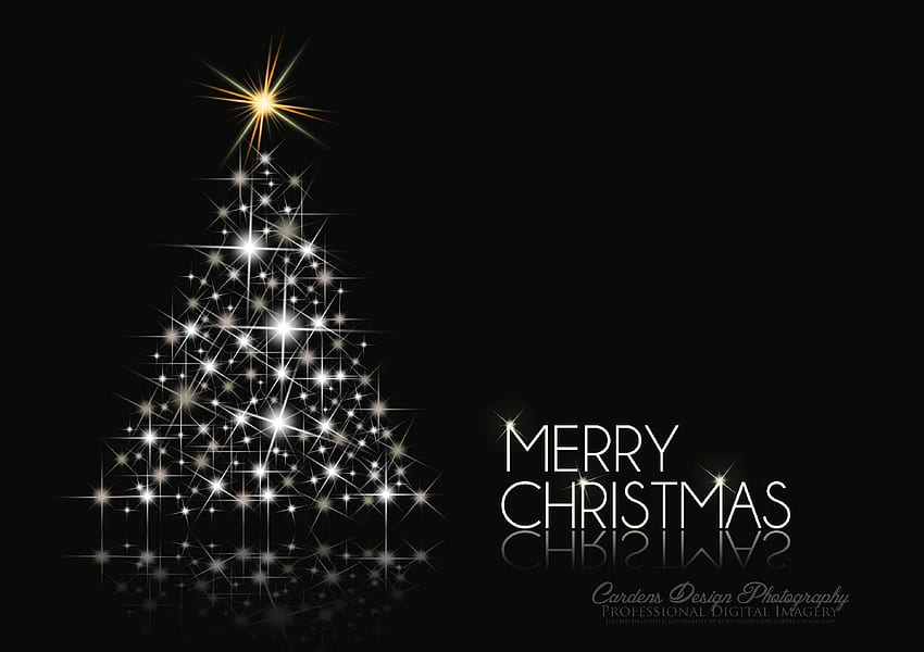 craciun, tree, black, christmas, card, new year HD wallpaper | Pxfuel