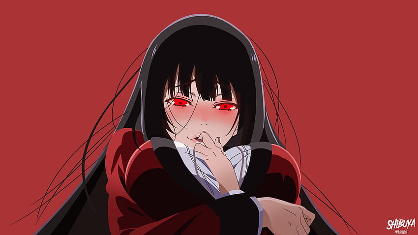 Hot Kakegurui, jabami yumeko, olhos vermelhos papel de parede HD