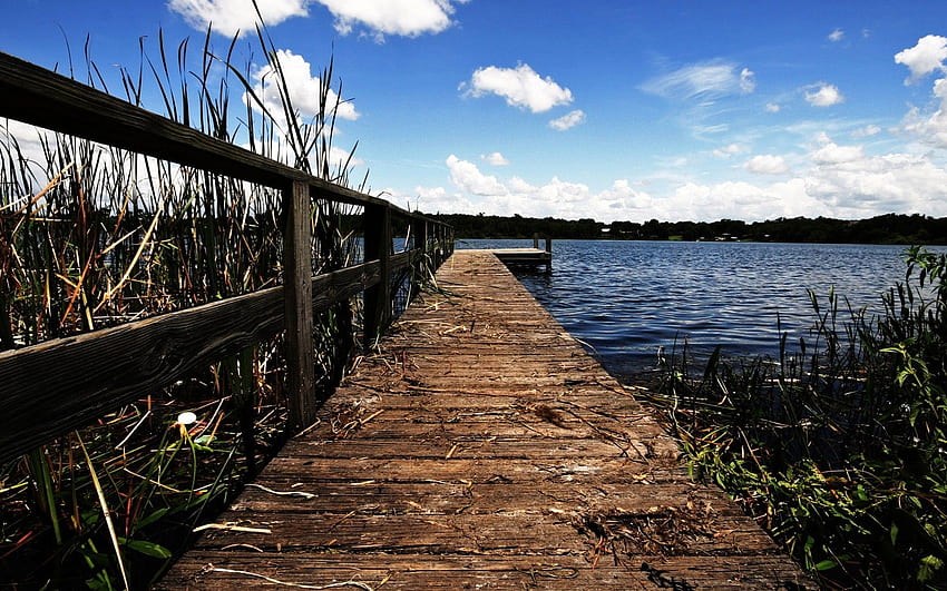 Lakes: Lake Wharf Water Pier iPhone District for 16:9, Boardwalk iPhone HD wallpaper