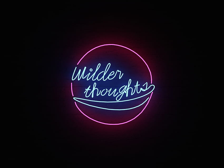 Words, Shine, Light, Neon, Inscription, Thoughts HD wallpaper
