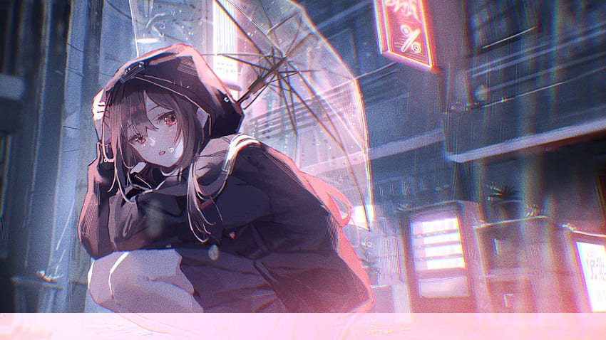 Chica, paraguas de chica anime fondo de pantalla | Pxfuel