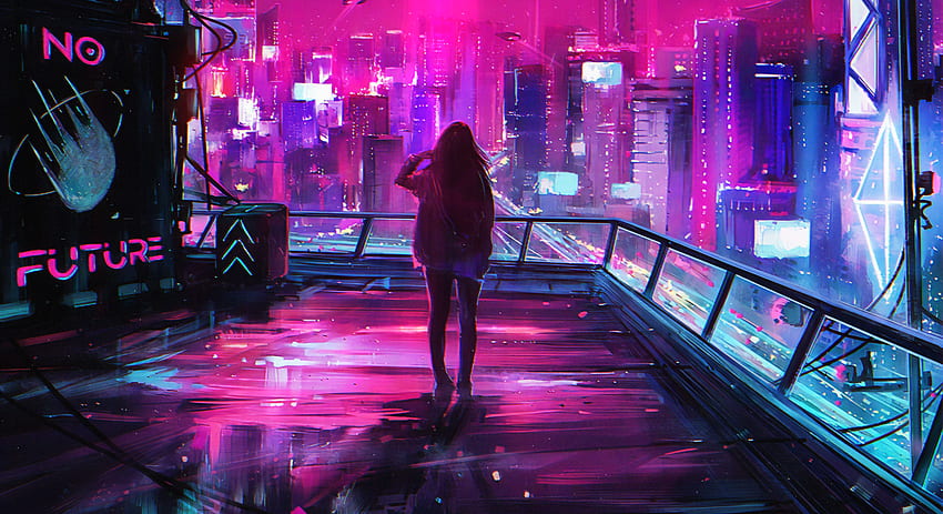 Cyberpunk Futuristic Live Wallpaper - free download