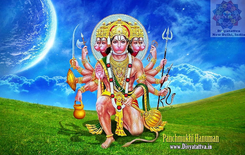 Panchmukhi Hanuman ‎Lord Hanuman God Hanuman Ji ‎Hanuman Ji Background for Hindu Gods & Gif, Hanuman Full HD wallpaper