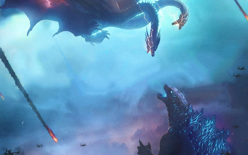 Godzilla vs. Kong Android / Godzilla vs. King Ghidorah, Godzilla: King of the Monsters. / Die Magie des Internets. - Narsuki Lami, König Geedorah HD-Hintergrundbild