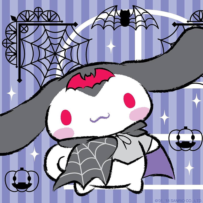 Cinnamoroll ist bereit für Halloween mit einem gruseligen, süßen Kostüm!. Süße Charaktere, Sanrio-Charaktere, Hallo Kitty, süßer Dracula Halloween HD-Handy-Hintergrundbild