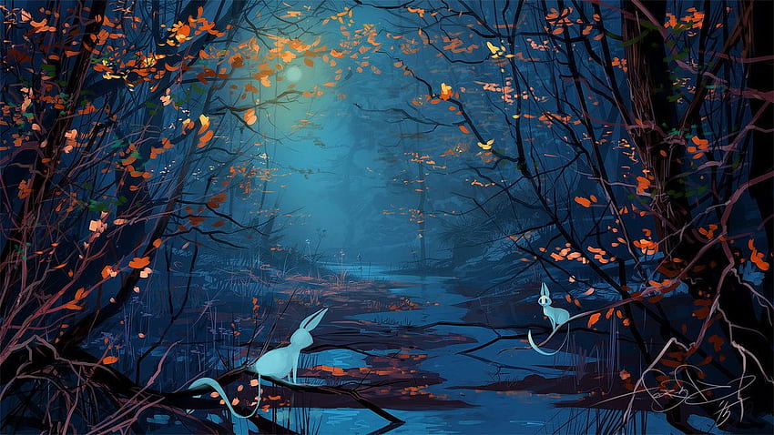 Blue Forest By Fear SA Wallpaper HD