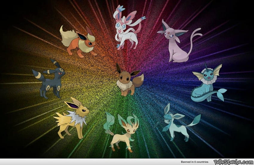 Latar Belakang Pokemon Eevee, Evolusi Pokemon Eevee Wallpaper HD