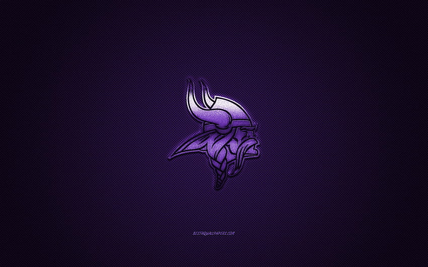 Minnesota Vikings, squadra di football americano, NFL, logo Vikings Sfondo HD