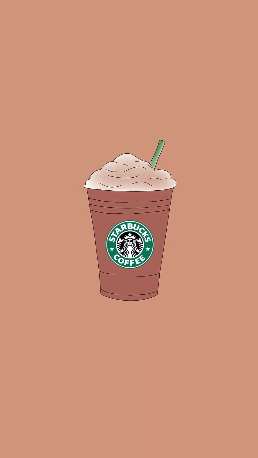 iPhone de Starbucks: dibujos animados de Starbucks fondo de pantalla del teléfono