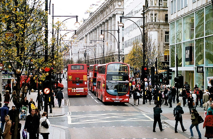 Oxford Street in London City HD-Hintergrundbild