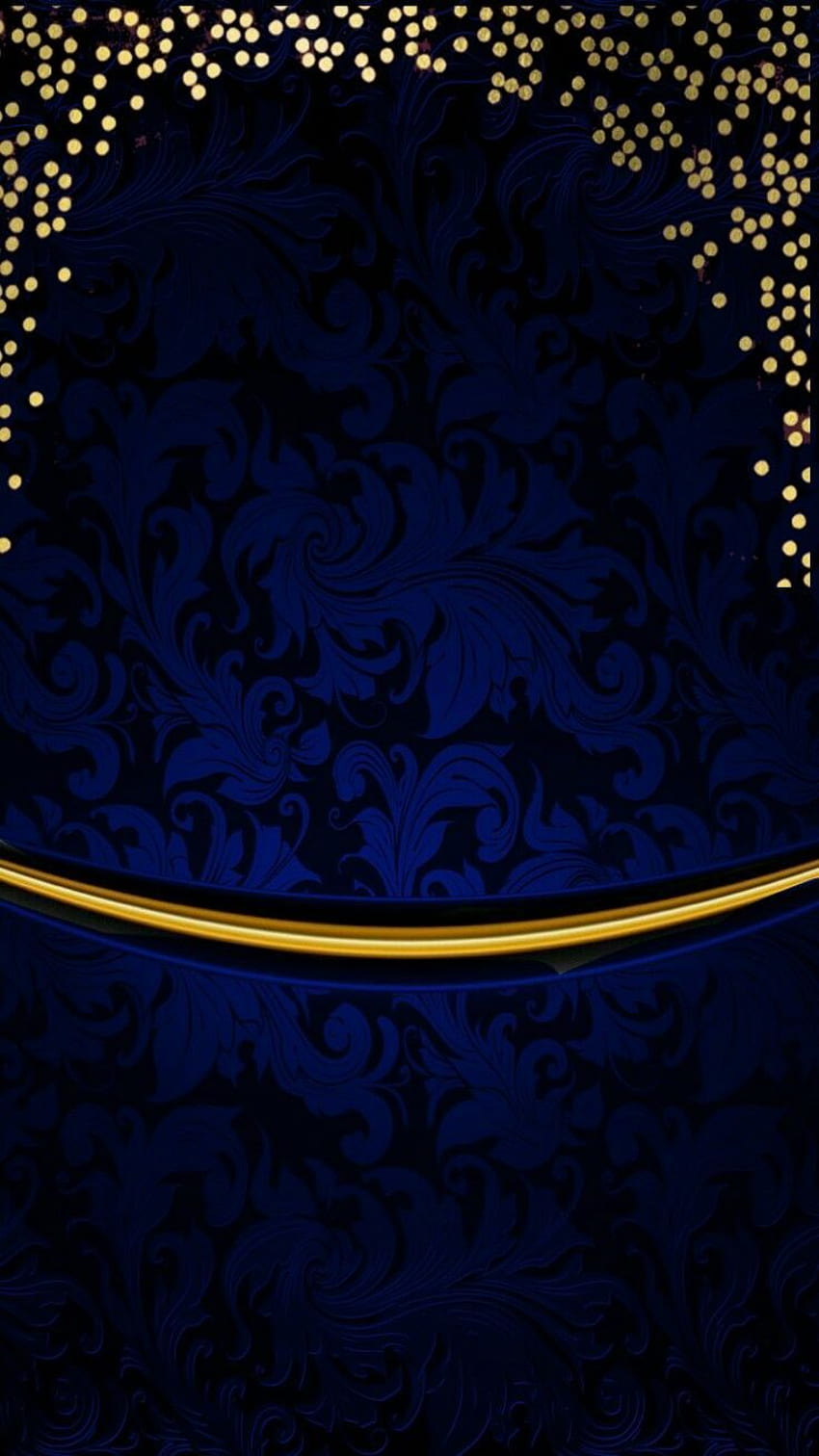 Royal Blue and Gold - Royal Blue i Gold tło na nietoperzu, Royal Gold Tapeta na telefon HD