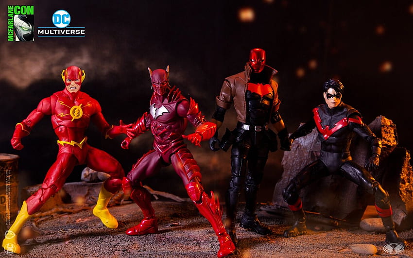 New DC Multiverse Flash Red Death, Nightwing Red Hood And Arkham Batman  Deathstroke 2 Packs Revealed By McFarlane Toys HD wallpaper | Pxfuel