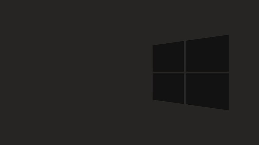 Windows 10 тъмен, Microsoft черен HD тапет