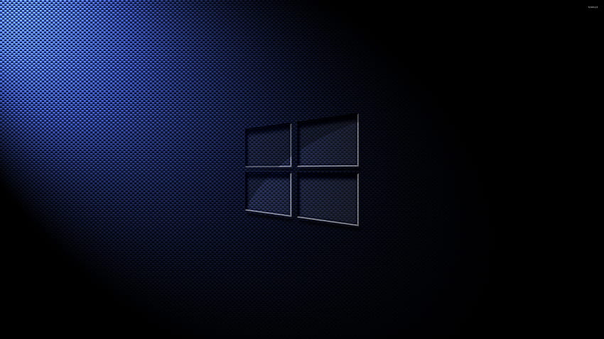 Glass Windows 10 on carbon fiber - Computer HD wallpaper