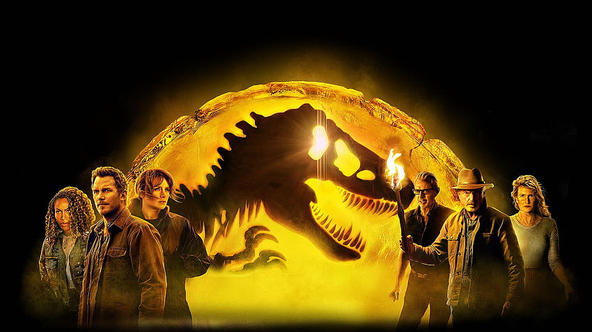 คริส แพรตต์ ไบรซ์ ดัลลัส ฮาวเวิร์ด ลอร่า เดิร์น เจฟฟ์ โกลด์บลัม แซม นีล Jurassic World Dominion วอลล์เปเปอร์ HD