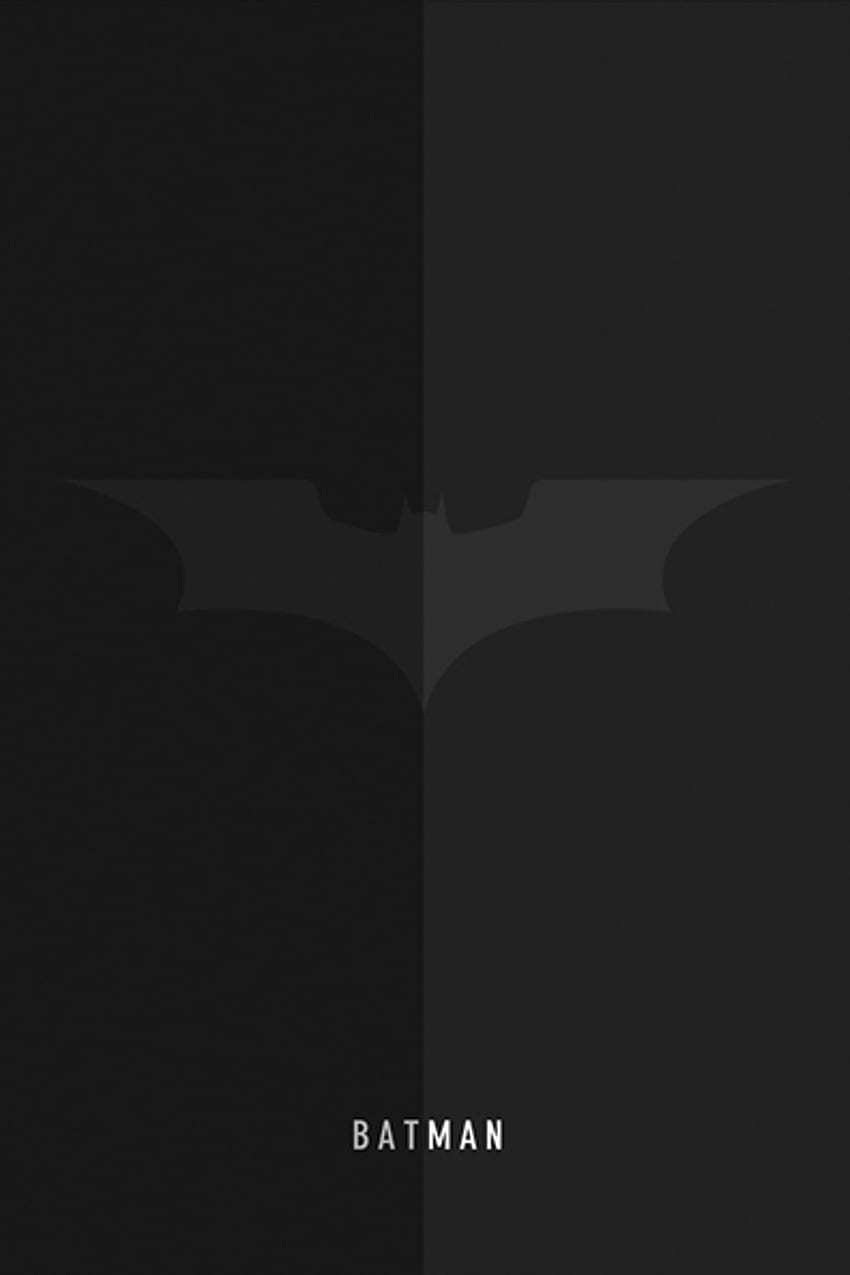 Batman Mobile Minimal, minimalistyczny Batman Tapeta na telefon HD