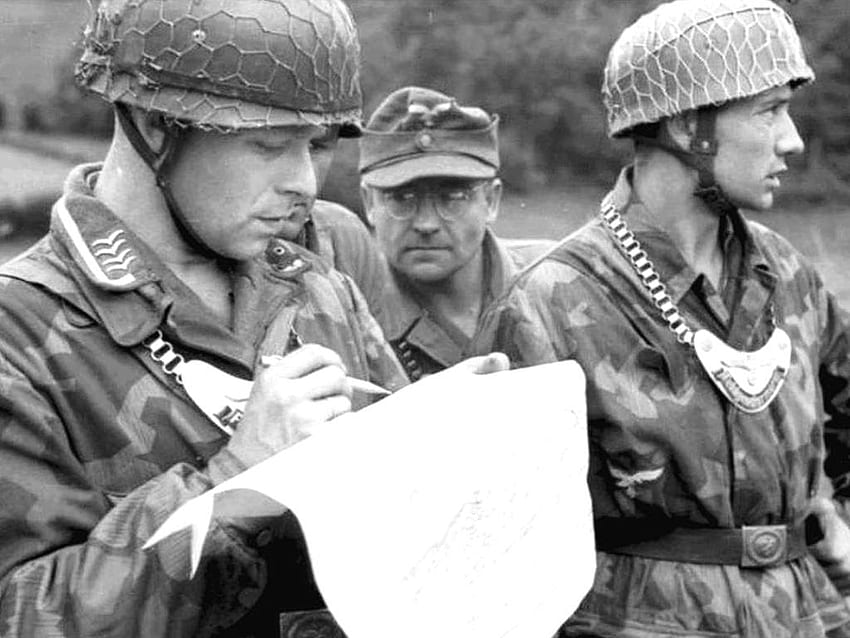 Fallschirmjager, войници, вермахт, втора световна война HD тапет