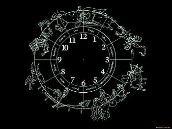 7art Libra Zodiac Clock screensaver: magical clock talisman for HD