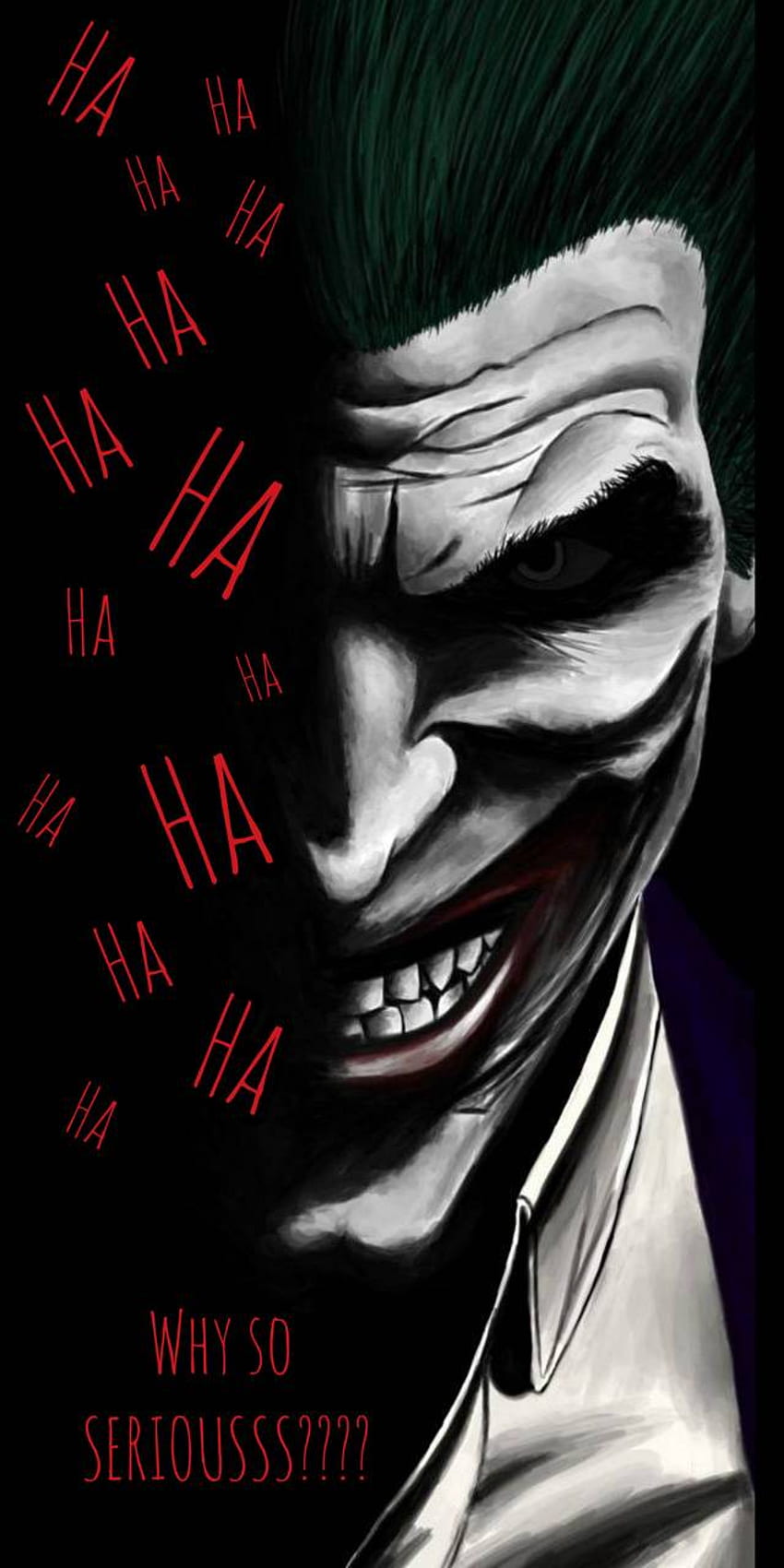 Joker dlaczego tak poważnie przez Tapeta na telefon HD