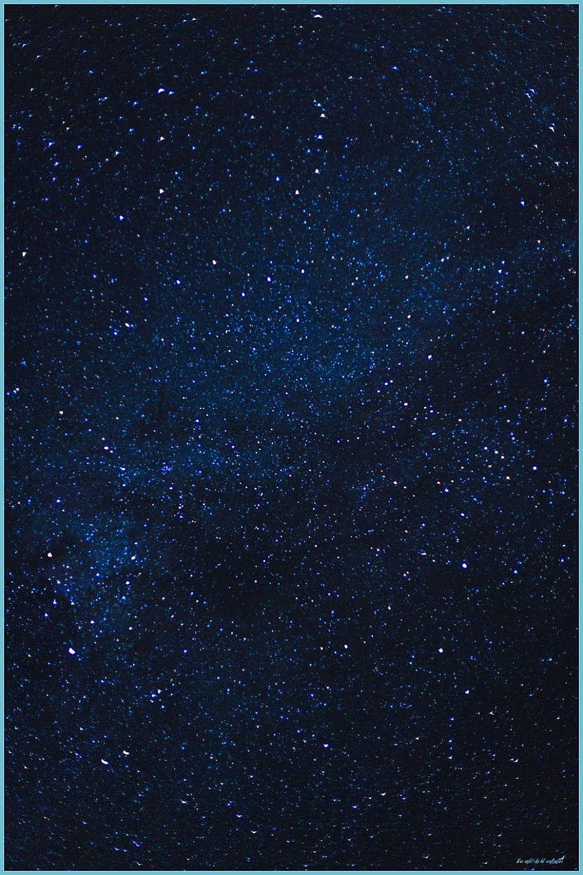 Blue Starry Sky Aesthetic - Blue Night Sky HD phone wallpaper