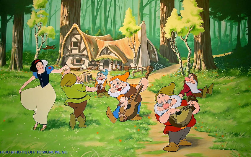 Snow White And The Seven Dwarfs for background HD wallpaper