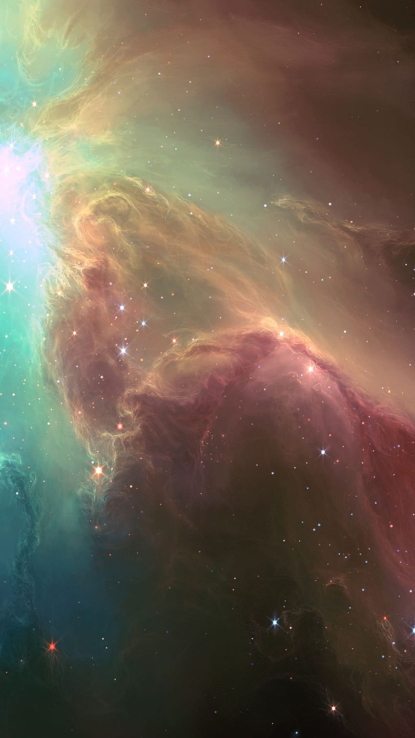 Nube de polvo de nebulosa en formación estelar iPhone 6 Plus - fondo de pantalla del teléfono