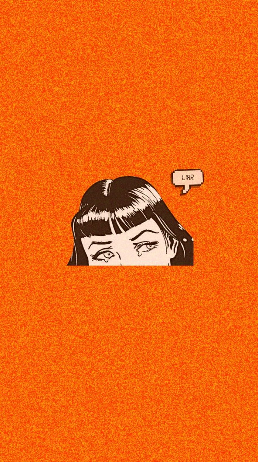 about tumblr in not a collection of ;), Orange Grunge Aesthetic HD phone wallpaper