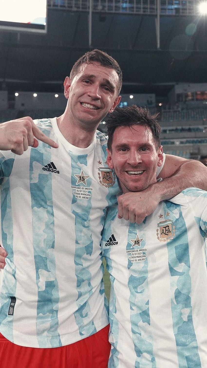 Dibu Martinez e Messi, Argentina Sfondo del telefono HD