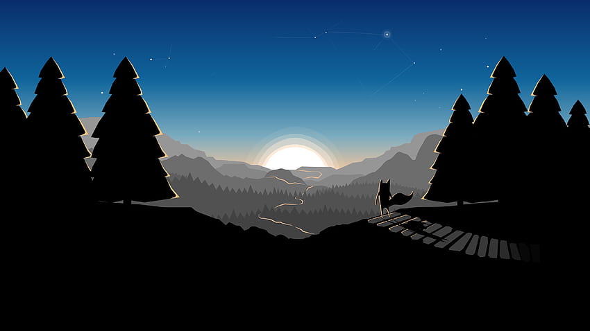 모험이 기다리고 있습니다! (Adventure Time) Amoled로 그레이스케일 편집, Adventure Landscape HD 월페이퍼