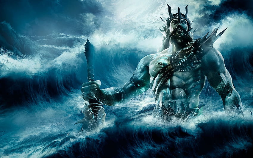 Para transferir ou definir esta ascensão de God Of War Poseidon, deuses gregos papel de parede HD