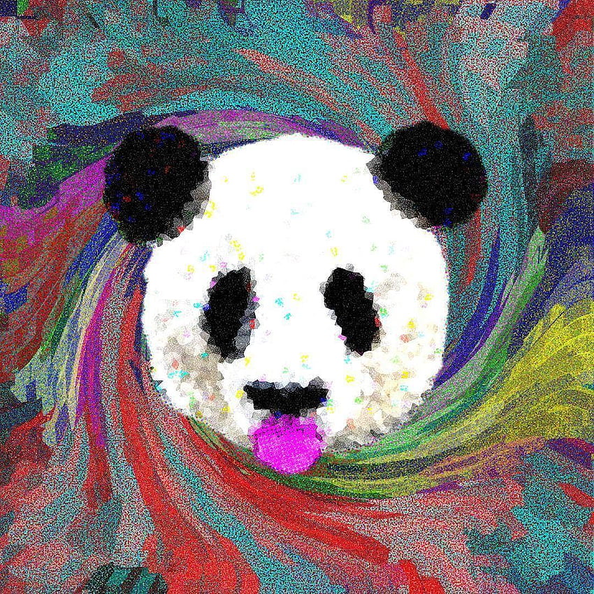 Trippy Panda HD тапет за телефон