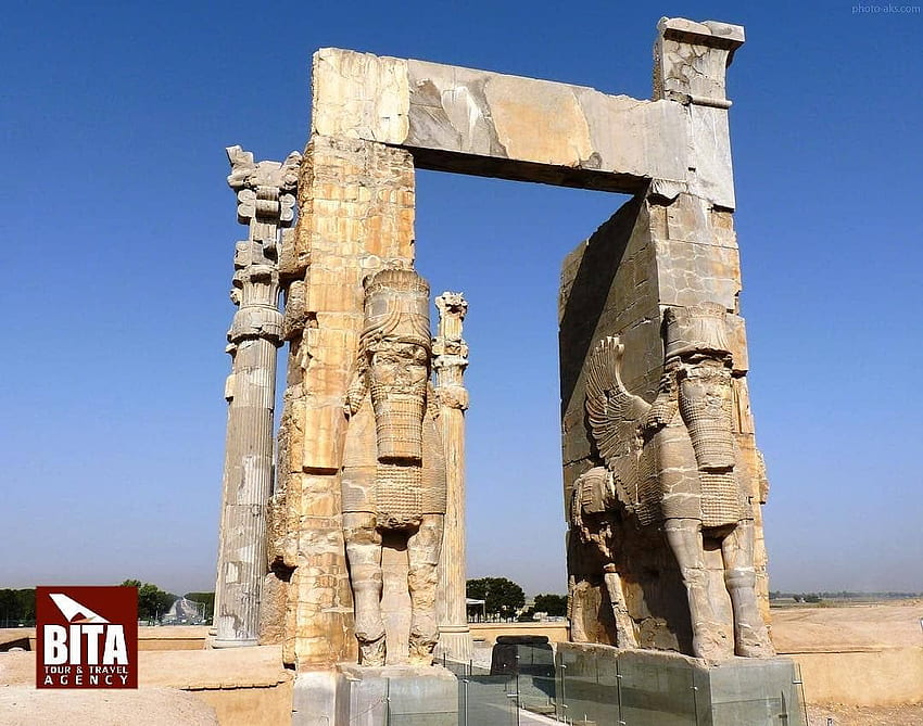 Xerxes Kapısı olarak da bilinen Tüm Ulusların Kapısı, Ahameniş'tir. HD duvar kağıdı