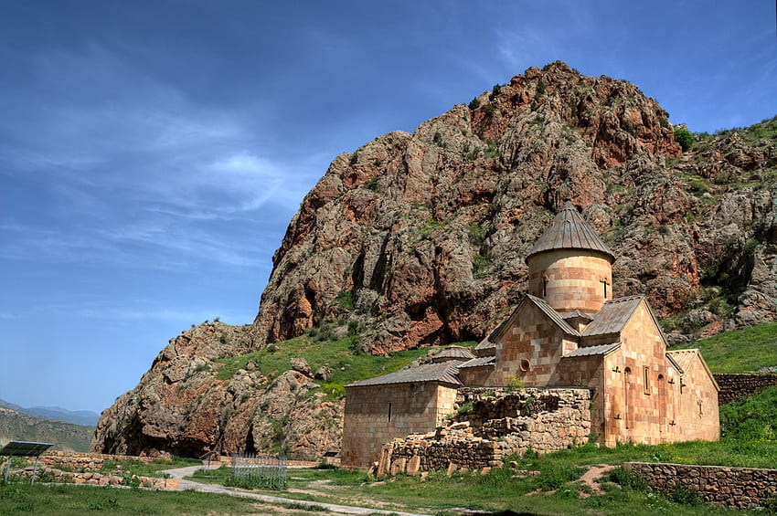armenia church and hill. Windows, Armenia Landscape HD wallpaper